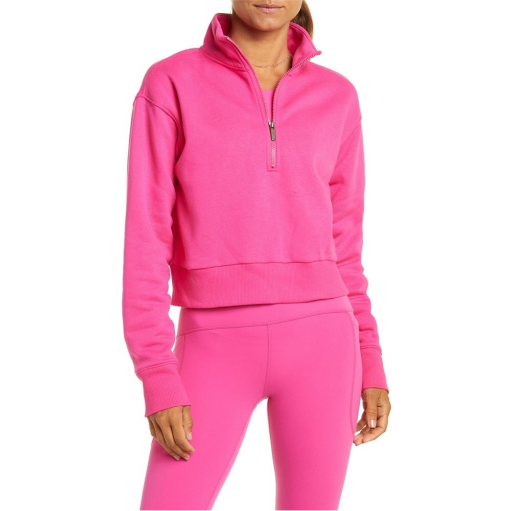New Danskin Top 3/4 zipper